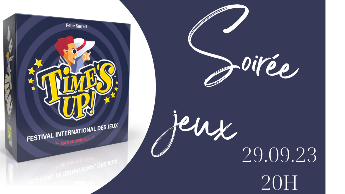 Soirée jeu vendredi 29 septembre 20H